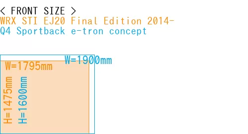 #WRX STI EJ20 Final Edition 2014- + Q4 Sportback e-tron concept